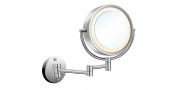 Μεγεθυντικός καθρέπτης δύο όψεων με LED φωτισμό KARAG HOTEL HY-1158 Φ15cm