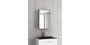 Καθρέπτης από ανοξείδωτο ατσάλι, κρυφό φωτισμό LED & ντουλάπι KARAG PIC007 67x40x15cm
