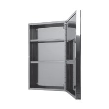 Καθρέπτης από ανοξείδωτο ατσάλι, κρυφό φωτισμό LED & ντουλάπι KARAG PIC007 67x40x15cm