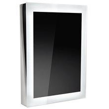 Καθρέπτης με LED φωτισμό και πλαίσιο Inox KARAG SPECCHI INOX 40x80cm