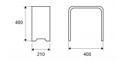 Κάθισμα ντουζ solid επιφάνειας KARAG ELOISE SEAT 40x21cm