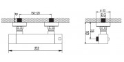 Μπαταρία ντουζιέρας εντοιχισμού θερμοστατική KARAG THERMOSTATIC 67015J8 (Πλήρης)