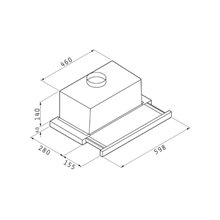 Απορροφητήρας συρόμενος PYRAMIS TURBO SLIM ESSENTIAL Inox 60 cm 065006401