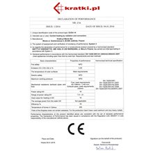 Ενεργειακό τζάκι αερόθερμο μαντεμένιο ίσιο KRATKI ZUZIA/700 16KW / 140-160m2