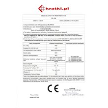 Ενεργειακό τζάκι αερόθερμο 3 όψεων KRATKI BLANKA 670/570/LP/BS 8 KW / 80-110m2