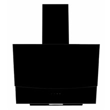 Απορροφητήρας - Επιτοίχια καμινάδα KARAG CTW 14 Μαύρο κρύσταλλο 60 cm