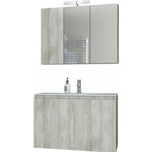 Έπιπλο μπάνιου σετ με νιπτήρα και καθρέπτη με ντουλάπι DROP VERONA 75 cm BEIGE