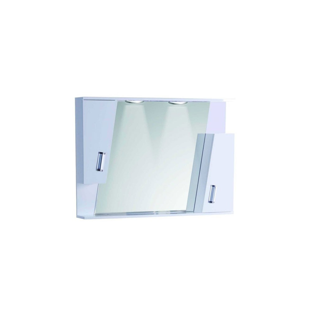 Καθρέπτης - ερμάριο με ντουλάπι FINO CRESO II 100x70h PVC WHITE