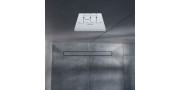 Σιφόνι δαπέδου με υγρομονωτική πλάκα KARAG CONFLUO BOARD 120x120 Μαύρο γυαλί