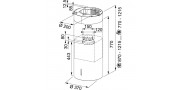 Απορροφητήρας - Κεντρική Καμινάδα 37 cm FRANKE FTU PLUS 3707 I XS TUBE PLUS Inox 1000001793