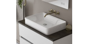 Έπιπλο μπάνιου σετ με νιπτήρα και καθρέπτη με ντουλάπι DROP Instinct 100 White Top
