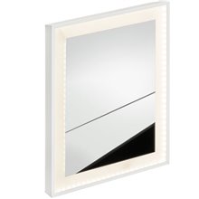 Καθρέπτης με LED φωτισμό και άσπρο ματ Inox πλαίσιο KARAG SPECCHI LD-WM 50x100