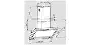 Απορροφητήρας - Επιτοίχια καμινάδα PYRAMIS SPECIETO 90 cm Inox 065039101