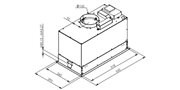 Απορροφητήρας μοτέρ για τζάκι PYRAMIS Plus 55 cm Inox 065036701