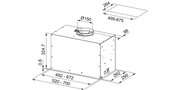 Απορροφητήρας εντοιχιζόμενος 52 cm FRANKE BOX FBFE XS A52 Inox 3105001105